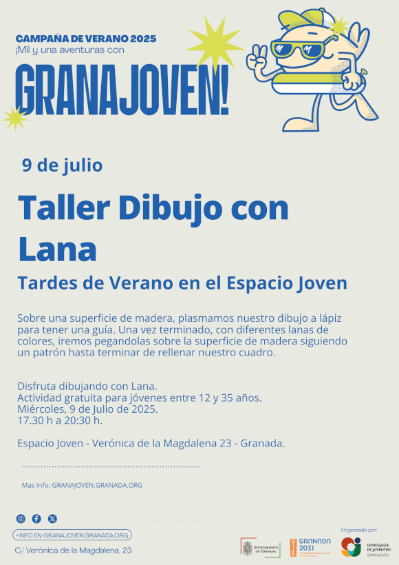 ©Ayto.Granada: Enredate: Verano'25- DIBUJO con LANA